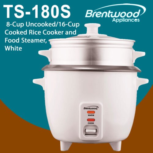 TS-180S 1 Brentwood 8 cup cooked 16 cup uncooked