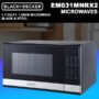 BLACK & DECKER 1.1CF MICROWAVE S.STEEL  USA BEST SELLER