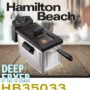 HAMILTON BEACH DEEP FRYER  2.8 LITRE