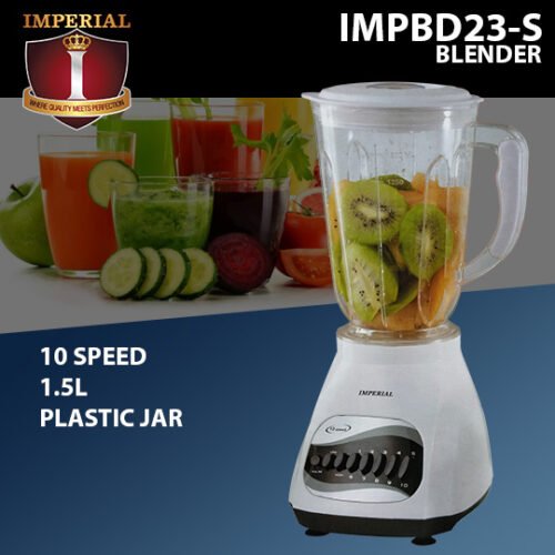 IMPERIAL 10 SPEED CYCLONE BLENDER PLASTIC  400 WATTS