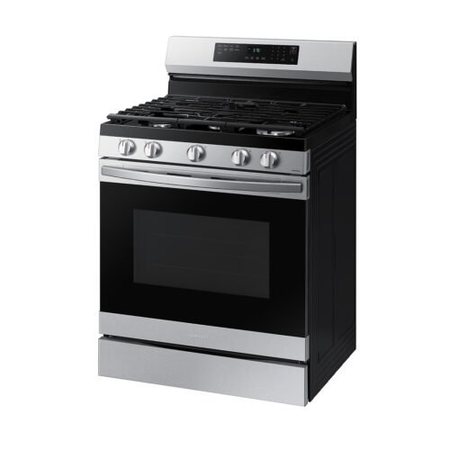 SAMSUNG 30" STOVE GAS 5 BURNER  STEEL  AIRFRY  WIFI