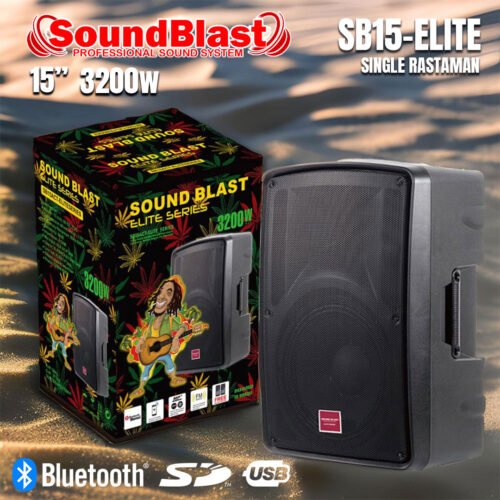 SOUND BLAST SPEAKERS  ACTIVE  ELITE RASTAMAN 3200 WATTS