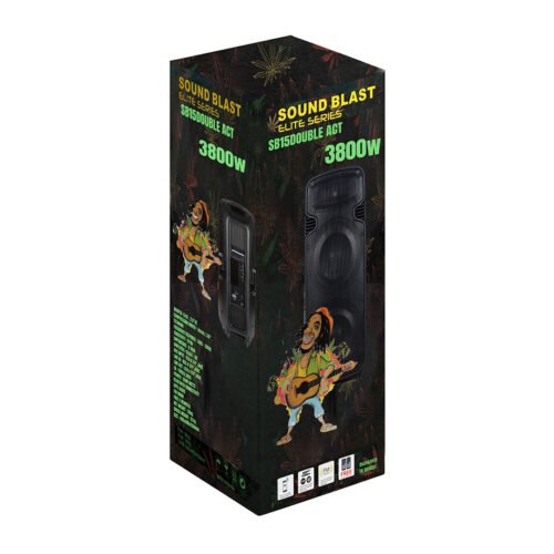 SOUND BLAST SPEAKERS  DOUBLE ELITE RASTAMAN  3800 WATTS