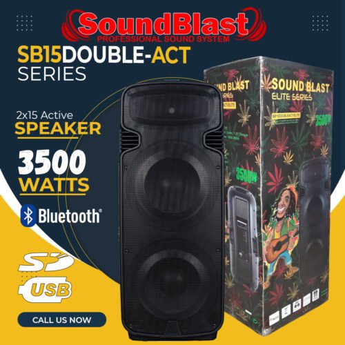 SOUND BLAST SPEAKERS  DOUBLE ELITE RASTAMAN  3800 WATTS