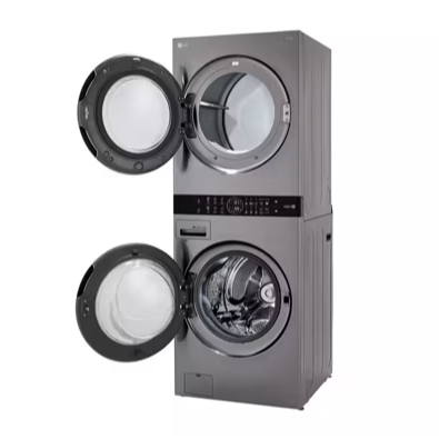 LG LG WASH TOWER  V STEEL THE BEST  STACKABLE