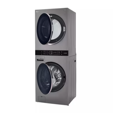 LG LG WASH TOWER  V STEEL THE BEST  STACKABLE
