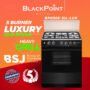 BLACKPOINT STOVE 5 BUR 30" BLACK LUXUARY THICKK BUERO