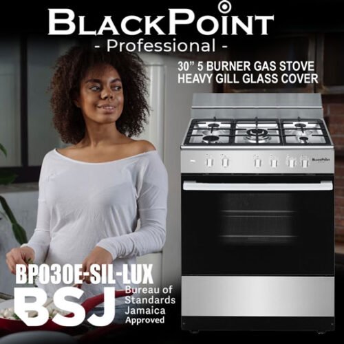 BLACKPOINT STOVE 5 BUR 30" SILVER LUXUARY THICKK BUERO