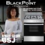 BLACKPOINT STOVE 5 BUR 30" SILVER LUXUARY THICKK BUERO