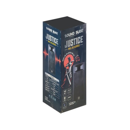 SOUND BLAST 15" DUAL JUSTICE  5200 WATTS