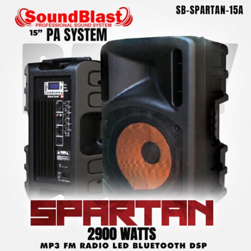 SB-SPARTAN-15A SOUND BLAST SPEAKER ACTIVE SPARTAN 3000 WATTS
