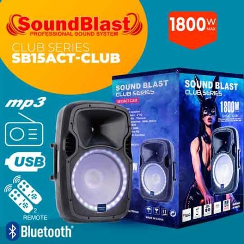 SB15ACT-CLUB SOUND BLAST POWERED 15" CLUB SERIES 1800 WATTS
