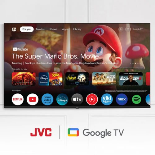 JVC 50" google tv BILLUTOOTH & VOICE ACTIVATED & NETFLIX
