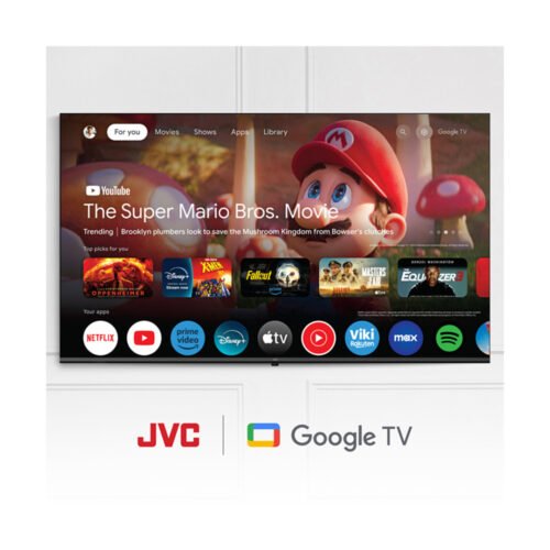 JVC 65" google tv  BILLUTOOTH & VOICE ACTIVATED & NETFLIX