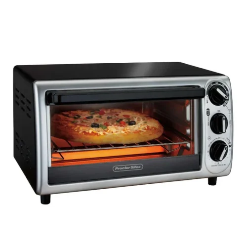 4-slice-modern-toaster-oven-31122 PROCTOR SILEX TOASTER OVEN 4 SLICE BAKE & BROIL