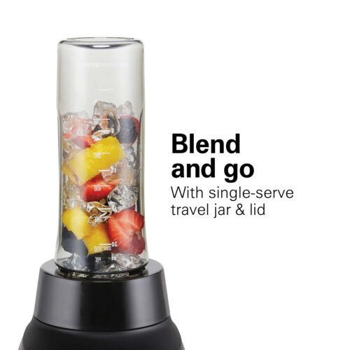 HAMILTON BEACH 52 OZ BLENDER & 20 OZ FOOD PROCESSOR 2 IN ONE