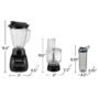 HAMILTON BEACH 52 OZ BLENDER & 20 OZ FOOD PROCESSOR 2 IN ONE
