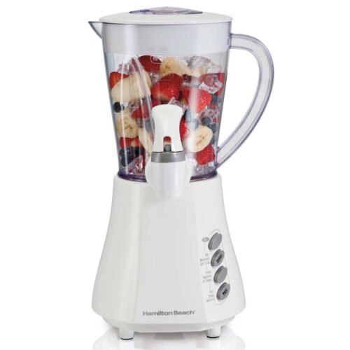 HAMILTON BEACH 48 OZ , WAVE ACTION BLENDER WITH DISPENSER JAR