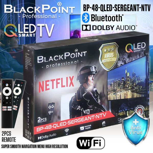SECURED QLED PAID SOFTWARE TALKING NETFLIX TV  PROTECTED APPS  ANTIVIRUS  Youtube and many more