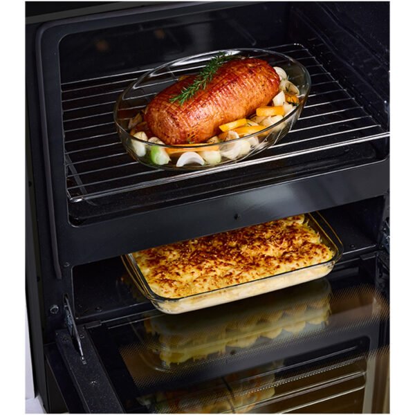 BLACKPOINT STOVE 5 BUR 30" SILVER LUXUARY THICKK  TWIN OVEN