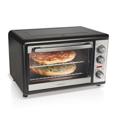 HAMILTON BEACH OVEN TOASTER  12 SLICE PIZZA 15" WITH ROTISSERIE