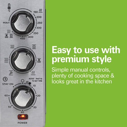 HAMILTON BEACH TOASTER OVEN 6 SLICE  WITH AIR FRYER AS WELL