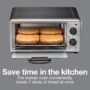 HAMILTON BEACH OVEN TOASTER 4 SLICE -- BAKE AND BROIL