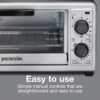 HAMILTON BEACH OVEN TOASTER 4 SLICE -- BAKE AND BROIL