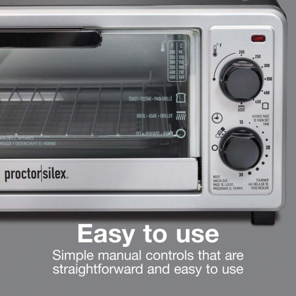 HAMILTON BEACH OVEN TOASTER 4 SLICE -- BAKE AND BROIL