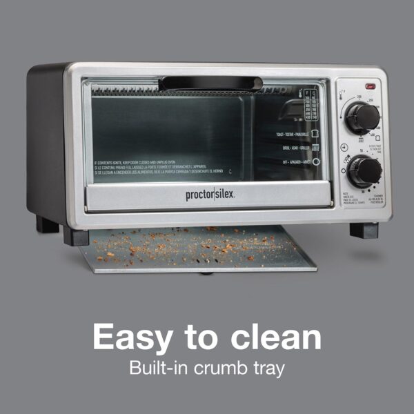 HAMILTON BEACH OVEN TOASTER 4 SLICE -- BAKE AND BROIL