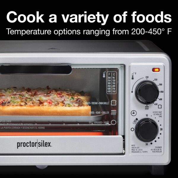 HAMILTON BEACH OVEN TOASTER 4 SLICE -- BAKE AND BROIL