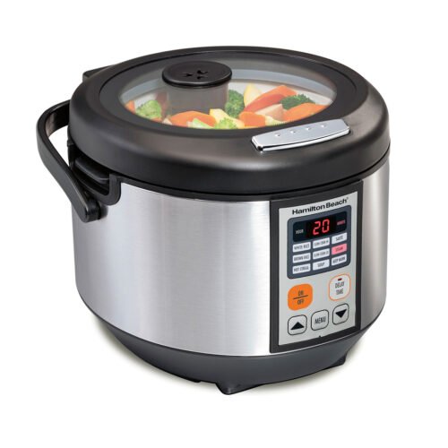 HAMILTON BEACH 4.5QT DIGITAL MULTI COOKER ALL IN 1 STAINLESS STEEL