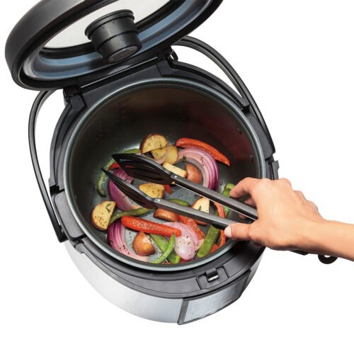 HAMILTON BEACH 4.5QT DIGITAL MULTI COOKER ALL IN 1 STAINLESS STEEL