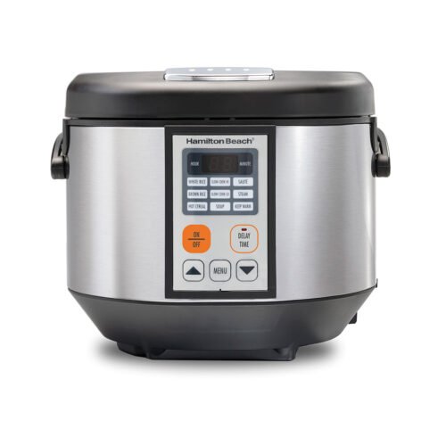 HAMILTON BEACH 4.5QT DIGITAL MULTI COOKER ALL IN 1 STAINLESS STEEL