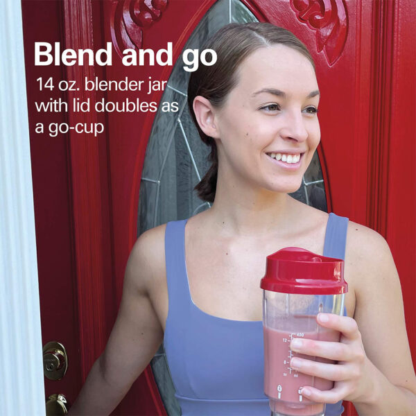 HAMILTON PERSONAL BLENDER  HATT SELL 14 OZ  BLK - BLUE - RED - WHI