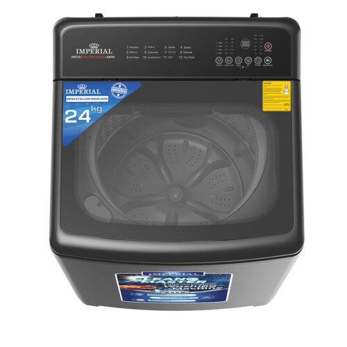 IMPERIAL 24 KG FULLY AUTOMATIC WASHER  STALLION DRUM  STEEL  LOW AMPS