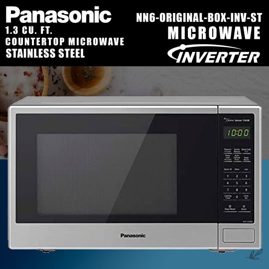 PANASONIC RB MICROWAVE 1.3 CB (R.B+ INVERTER) STEEL