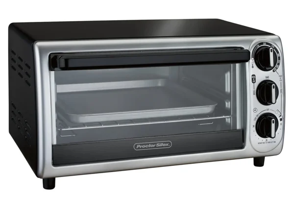 PROCTOR SILEX TOASTER OVEN  4 SLICE  BAKE & BROIL