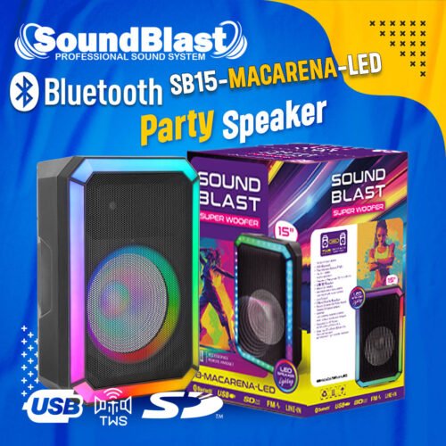 SOUND BLAST POWERED 15" MACARENA  3400 watts