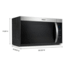 WHIRLPOOL MICROWAVE 1.7 CF S/STEEL OVER THE RANGE + FINGERPRINT RESISTANT