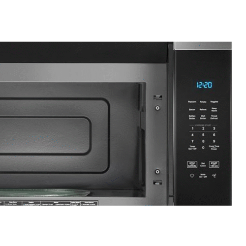 WHIRLPOOL MICROWAVE 1.7 CF S/STEEL OVER THE RANGE + FINGERPRINT RESISTANT