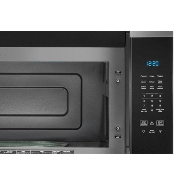 WHIRLPOOL MICROWAVE 1.7 CF S/STEEL OVER THE RANGE + FINGERPRINT RESISTANT