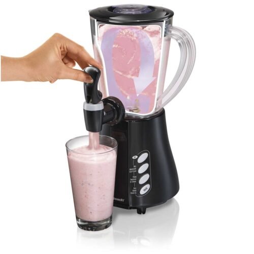 HAMILTON BEACH 48 OZ , WAVE ACTION BLENDER WITH DISPENSER JAR