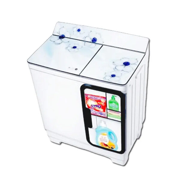 BLACKPOINT TWIN TUB  STEEL DRUM & STORAGE CABINET BLUE PEARL