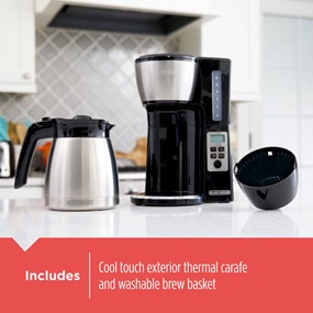 BLACK & DECKER COFFEE MAKER 12 CUP THERMAL PROGRAM  BEST OF BEST USED BY RONALDO & MESSI
