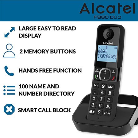 ALCATEL CORDLESS HOME PHONE TOP OF LINE
