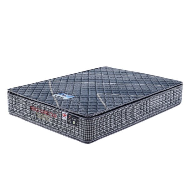 BLACKPOINT DOUBLE  FRENCH CONNECTION  KNITTED PILLOW TOP + EXTRA PADDED + CORNER REENFORCED