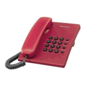 PANASONIC CHORDED HOME PHONE VERY CLEAR RED