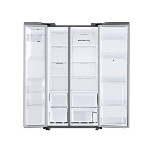 SAMSUNG SIDE BY SIDE STAINLESS STEEL REFRIGERATOR 22 CU.FT WITH FAMILY HUB