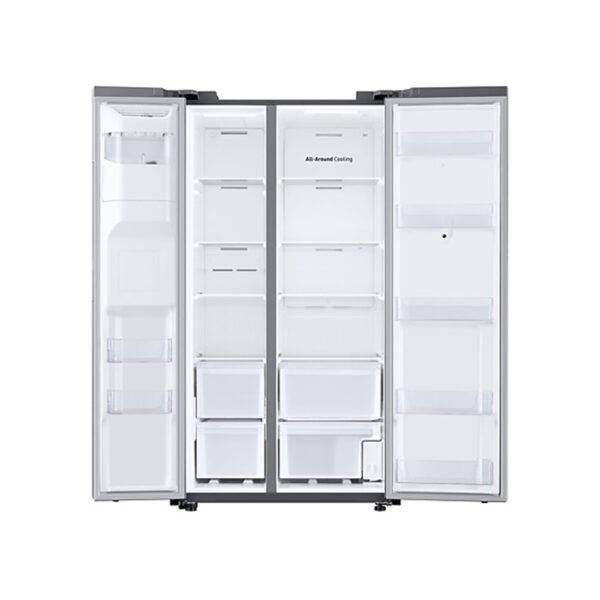 RS22A5561S9-3 SAMSUNG SIDE BY SIDE STAINLESS STEEL REFRIGERATOR 22 CU.FT WITH FAMILY HUB